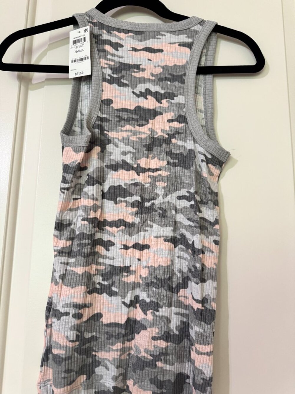 Jenni Intimates Camo Ribbed Racerback Tank - NWT Small - Picture 3 of 4